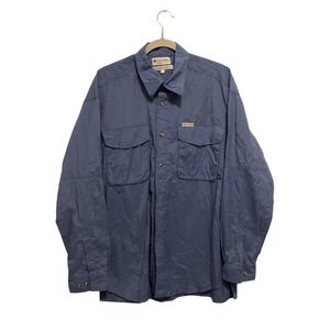 Columbia Men's XL Blue GRT Long Sleeve Button Up Shirt